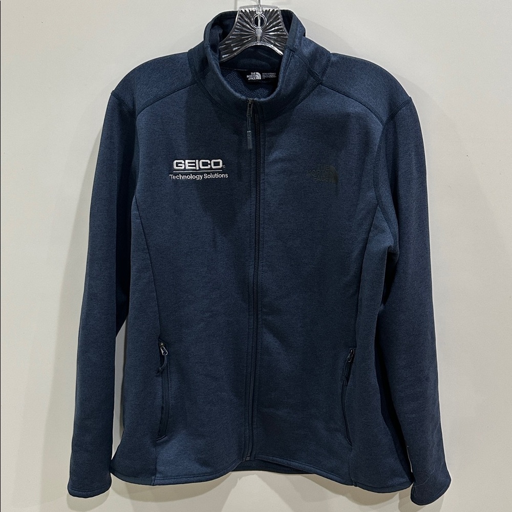 The North Face full-zip fleece jacket with a GEICO Technology Solutions Size L